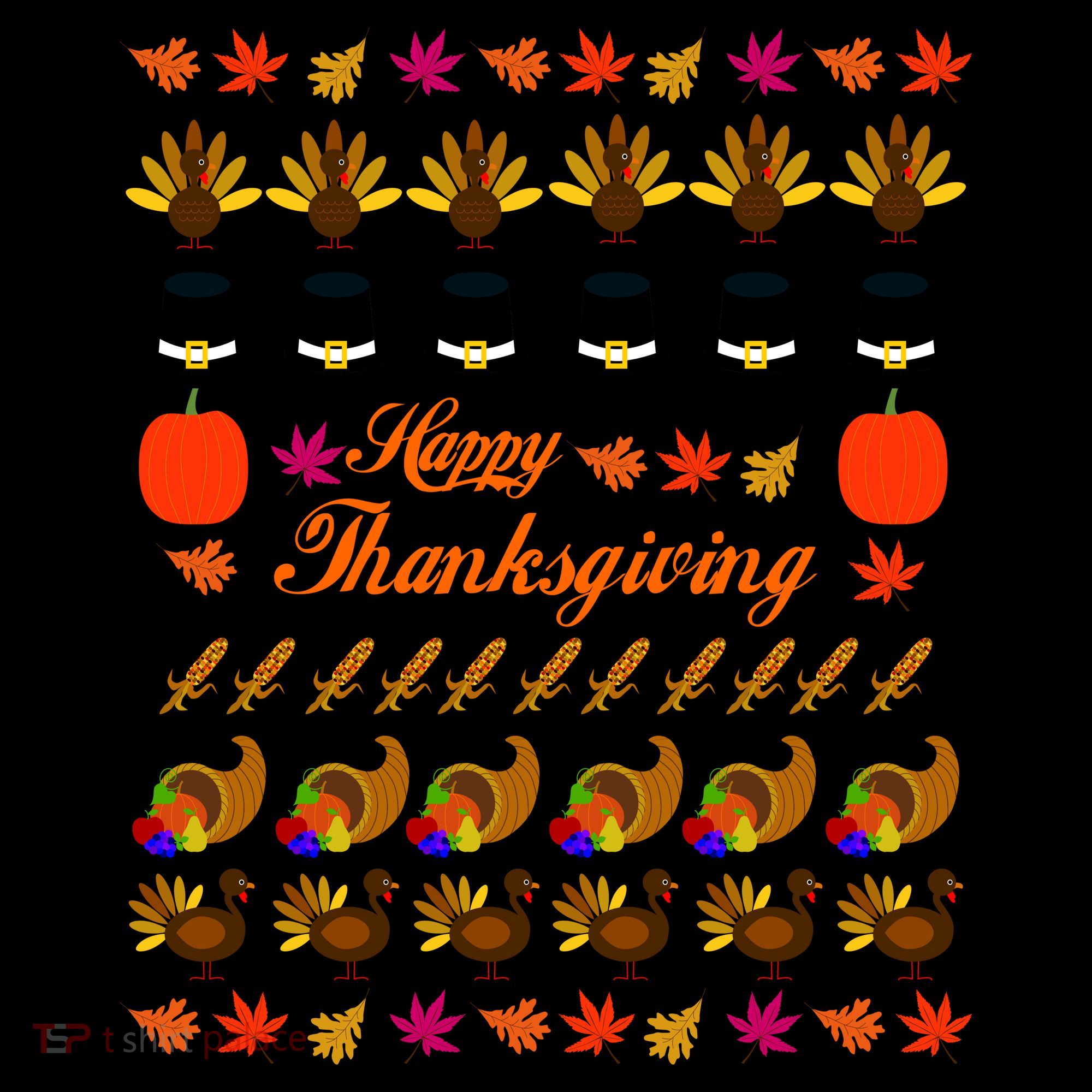 Happy Thanksgiving Turkey Ugly Sweater T-Shirt