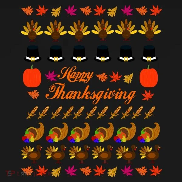 Happy Thanksgiving Turkey Ugly Sweater Women's Hoodie