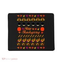 Happy Thanksgiving Turkey Ugly Sweater Mousepad thumb 0