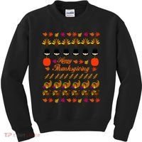 Happy Thanksgiving Turkey Ugly Sweater Kids Sweatshirt thumb 0