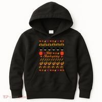 Happy Thanksgiving Turkey Ugly Sweater Kids Hoodie thumb 0