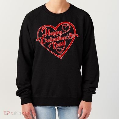 Happy Valentine's Day Heart Women's Sweatshirt