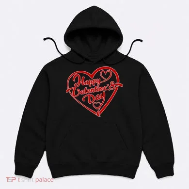 Happy Valentine's Day Heart Hoodie