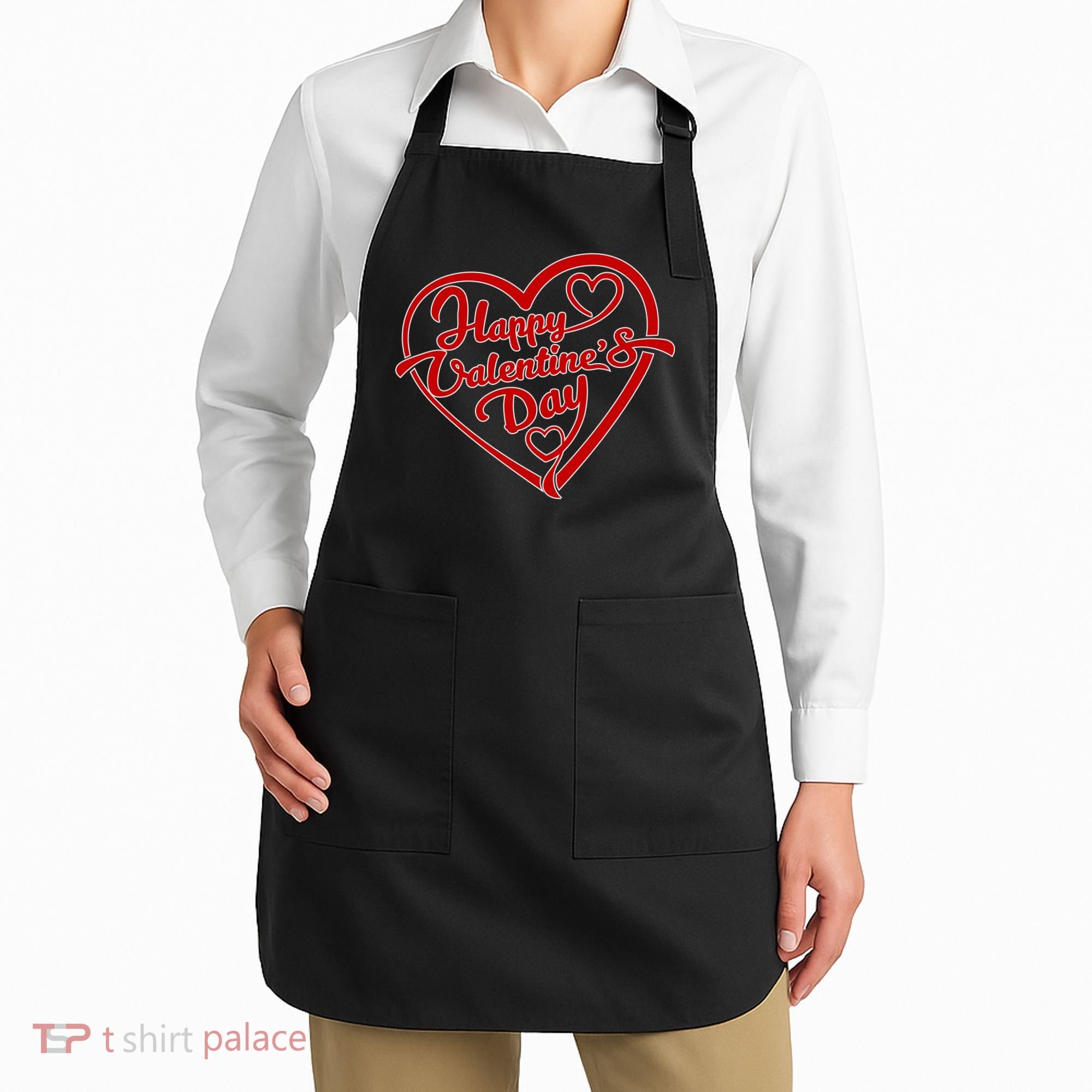 Happy Valentine's Day Heart Apron