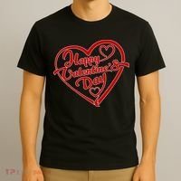 Happy Valentine's Day Heart T-Shirt thumb 3