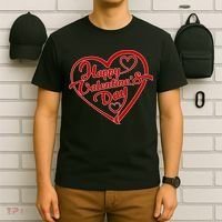 Happy Valentine's Day Heart T-Shirt thumb 6