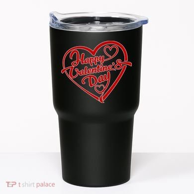 Happy Valentine's Day Heart Tumbler