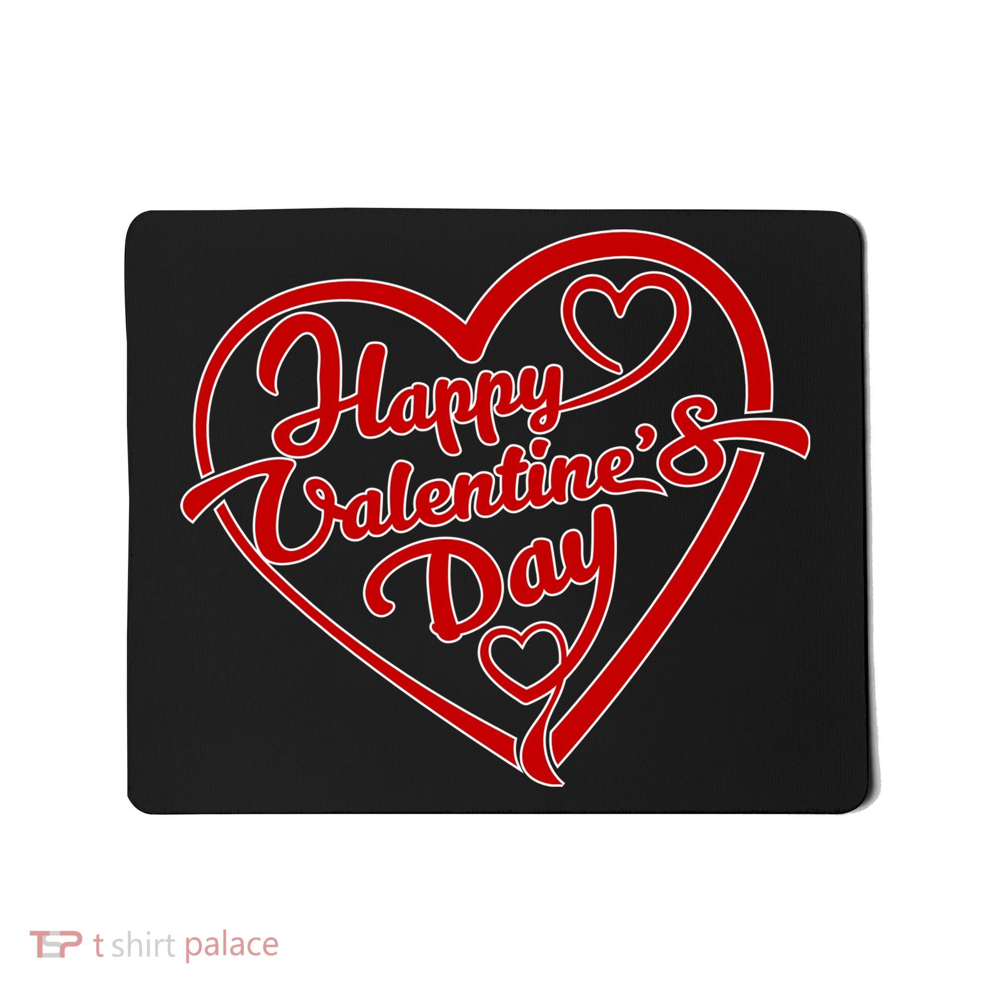 Happy Valentine's Day Heart Mousepad