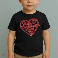 Happy Valentine's Day Heart Toddler T-Shirt thumb 2