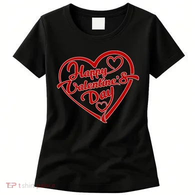 Happy Valentine's Day Heart Women's T-Shirt