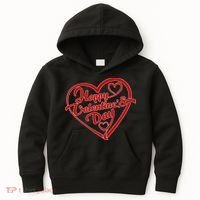 Happy Valentine's Day Heart Kids Hoodie thumb 0