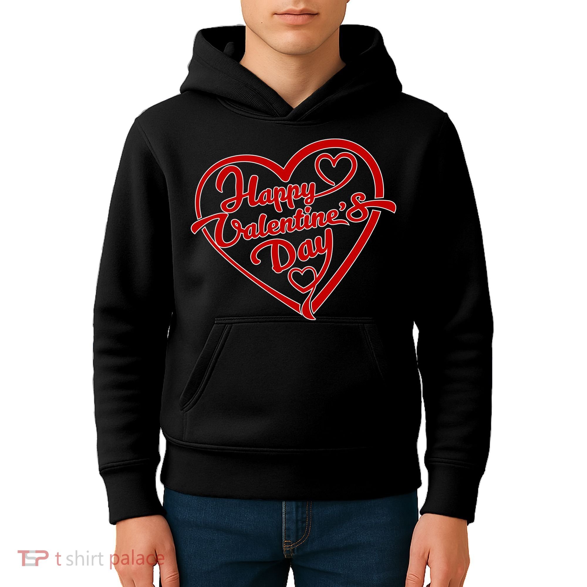 Happy Valentine's Day Heart Kids Hoodie