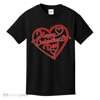 Happy Valentine's Day Heart Kids T-Shirt
