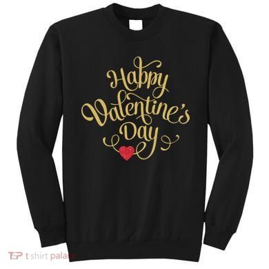 Happy Valentine's Day Love Heart Design Sweatshirt