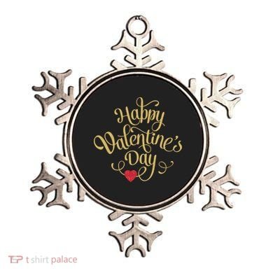 Happy Valentine's Day Love Heart Design Ornament