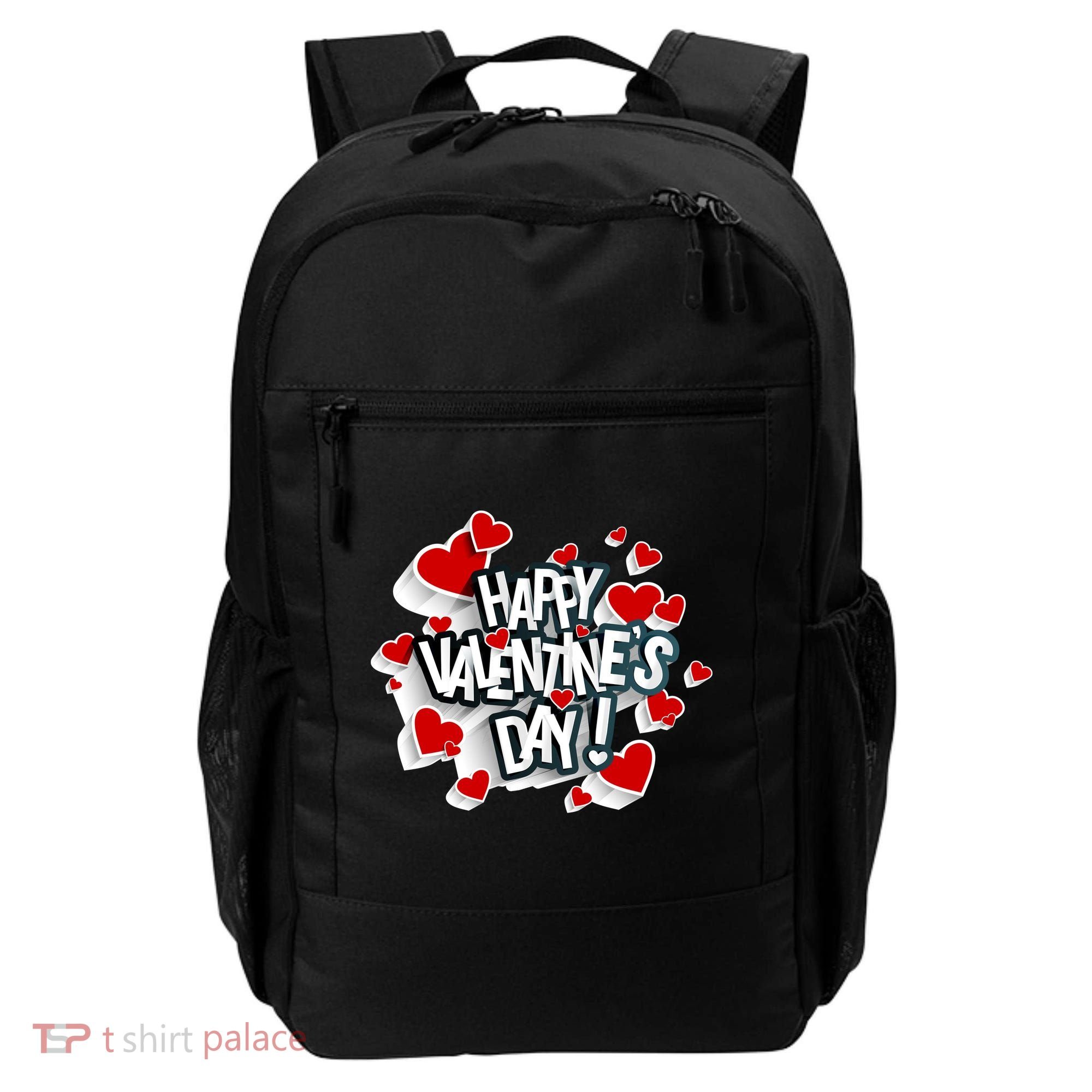 Happy Valentine's Day Love Hearts Logo Backpack