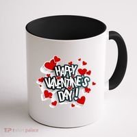 Happy Valentine's Day Love Hearts Logo Coffee Mug thumb 1
