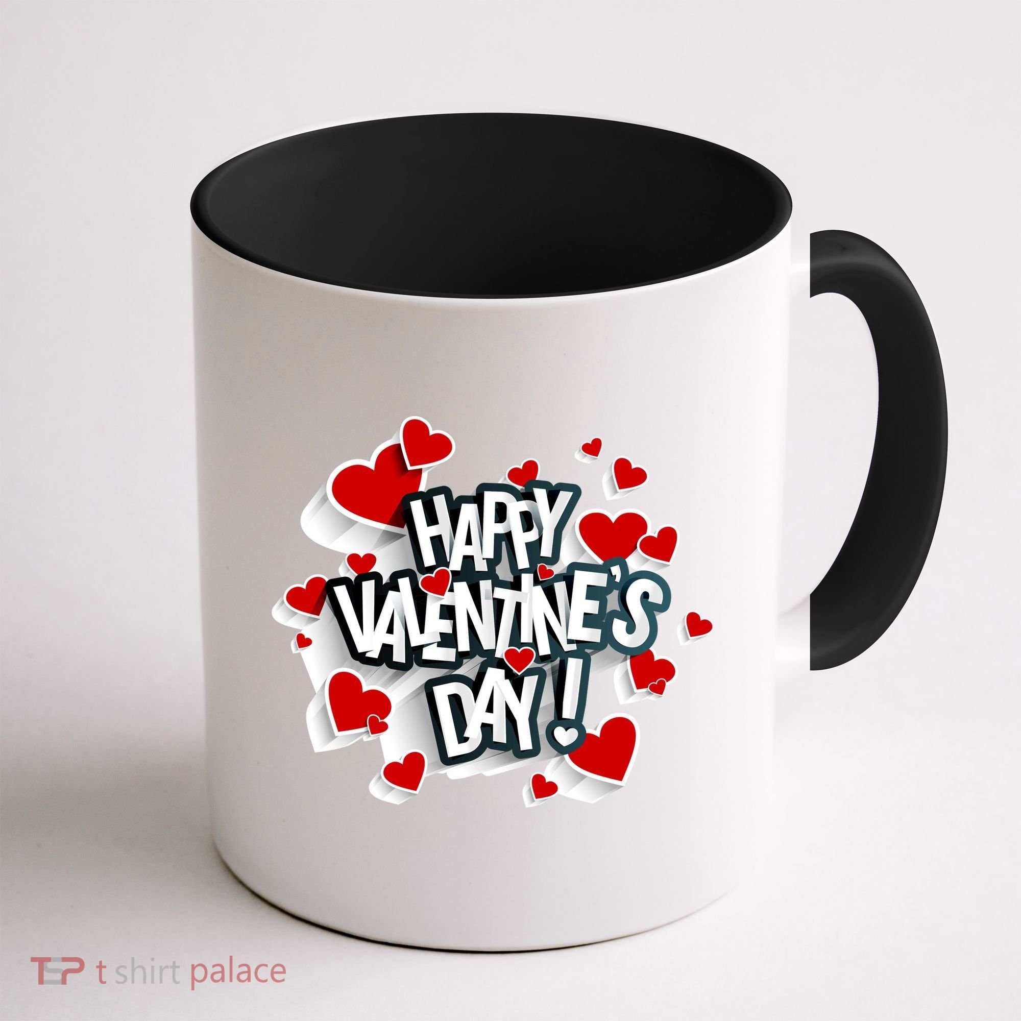 Happy Valentine's Day Love Hearts Logo Coffee Mug