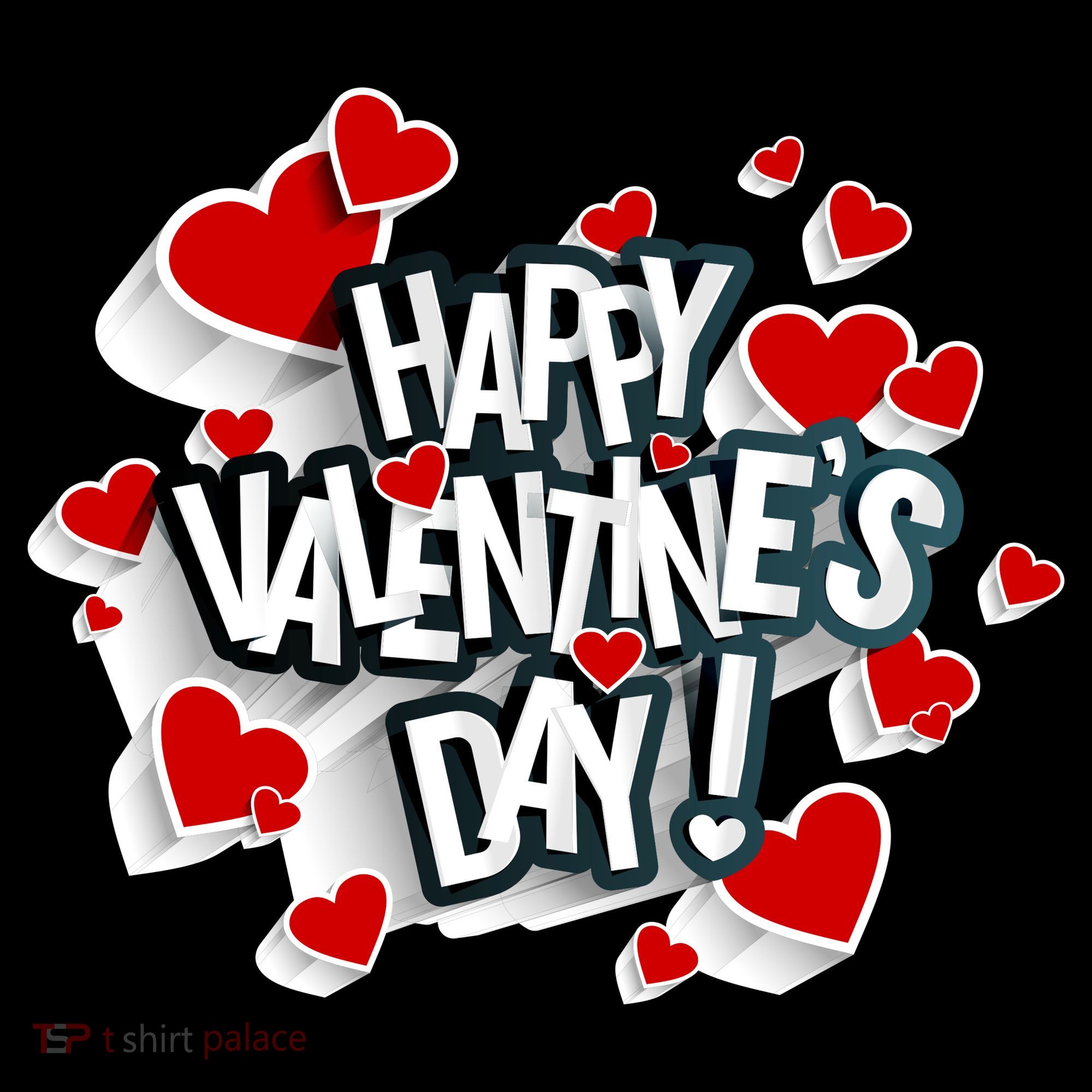 Happy Valentine's Day Love Hearts Logo Coffee Mug