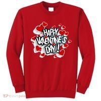 Happy Valentine's Day Love Hearts Logo Sweatshirt thumb 0