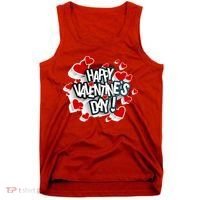 Happy Valentine's Day Love Hearts Logo Tank Top thumb 0