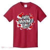 Happy Valentine's Day Love Hearts Logo Kids T-Shirt thumb 0