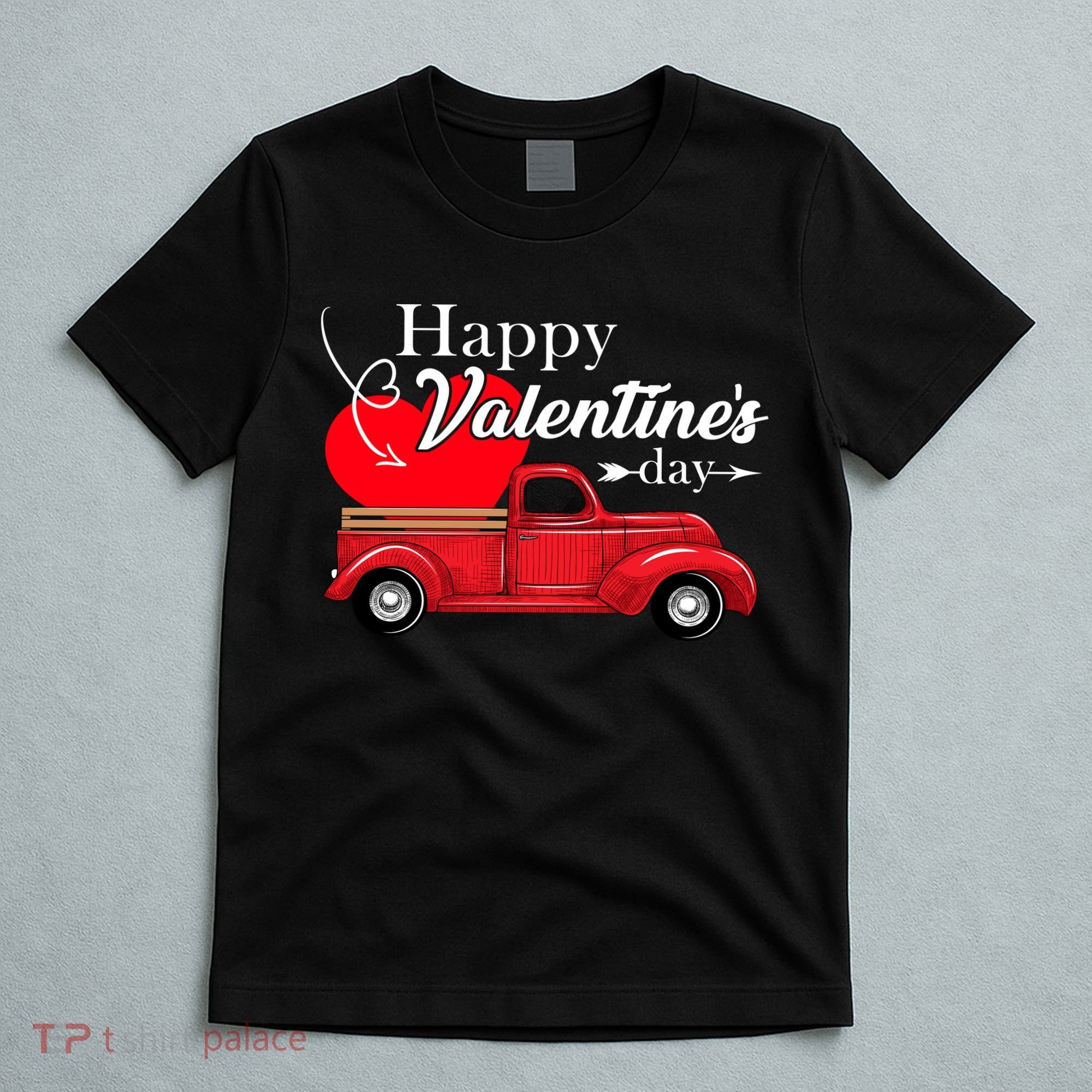 Happy Valentines Day Truck Full Of Hearts T-Shirt