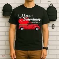 Happy Valentines Day Truck Full Of Hearts T-Shirt thumb 6