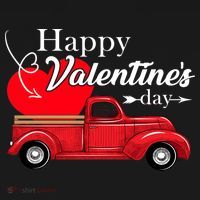 Happy Valentines Day Truck Full Of Hearts Baby Bodysuit thumb 2