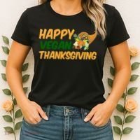 Happy Vegan Thanksgiving  Women's T-Shirt thumb 2