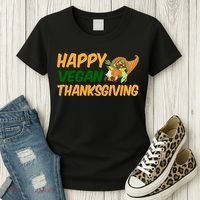 Happy Vegan Thanksgiving  Women's T-Shirt thumb 3