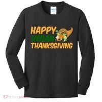 Happy Vegan Thanksgiving  Kids Long Sleeve Shirt thumb 0