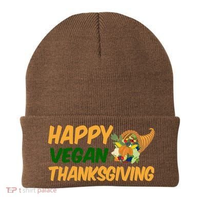 Happy Vegan Thanksgiving  Beanie