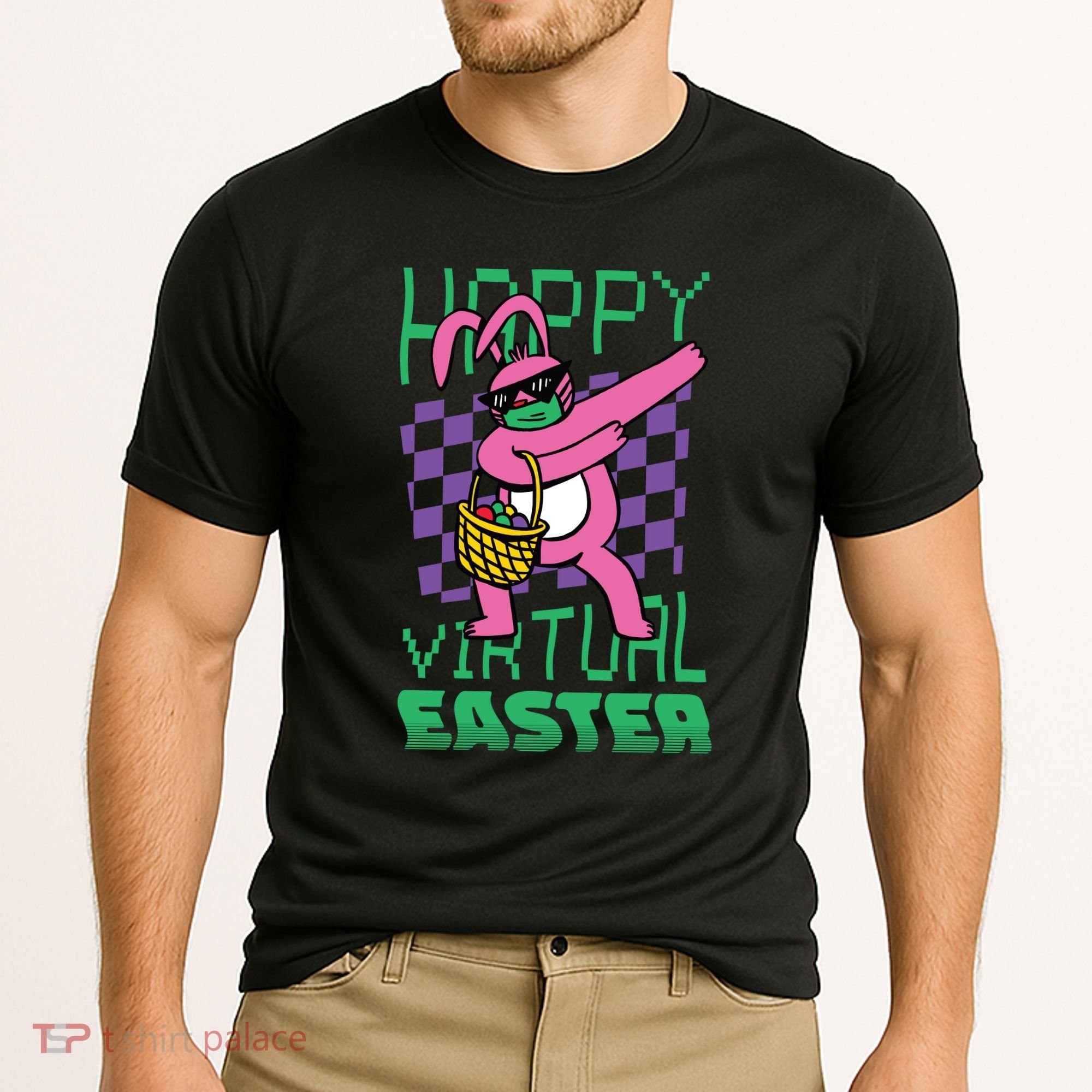 Happy Virtual Easter Cooling Performance Crew T-Shirt