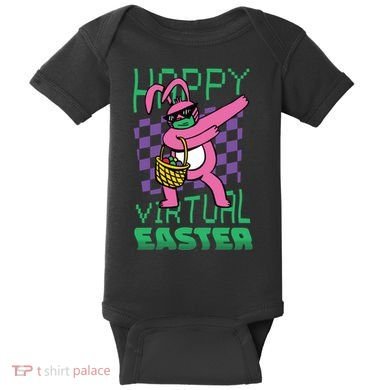 Happy Virtual Easter Baby Bodysuit