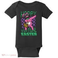 Happy Virtual Easter Baby Bodysuit thumb 0