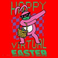 Happy Virtual Easter Santa Hat thumb 1