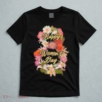 Happy Women's Day March 8 Flowers T-Shirt thumb 5