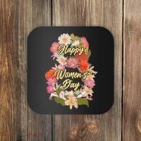 Happy Women's Day March 8 Flowers Coaster thumb 0