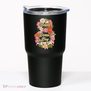 Happy Women's Day March 8 Flowers Tumbler