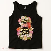 Happy Women's Day March 8 Flowers Tank Top thumb 2