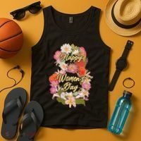 Happy Women's Day March 8 Flowers Tank Top thumb 4