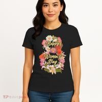 Happy Women's Day March 8 Flowers Women's T-Shirt thumb 4
