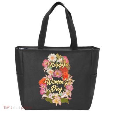 Happy Women's Day March 8 Flowers Tote Bag