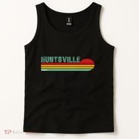 Huntsville Alabama Retro Sunset Tank Top thumb 2