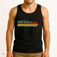 Huntsville Alabama Retro Sunset Tank Top thumb 3
