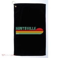 Huntsville Alabama Retro Sunset Golf Towel thumb 0