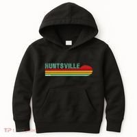 Huntsville Alabama Retro Sunset Kids Hoodie thumb 0