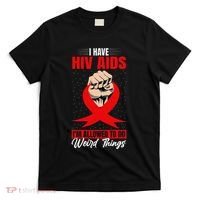 Hiv Awareness Red Ribbon World Aids Day Fighters T-Shirt thumb 0