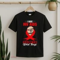 Hiv Awareness Red Ribbon World Aids Day Fighters T-Shirt thumb 2